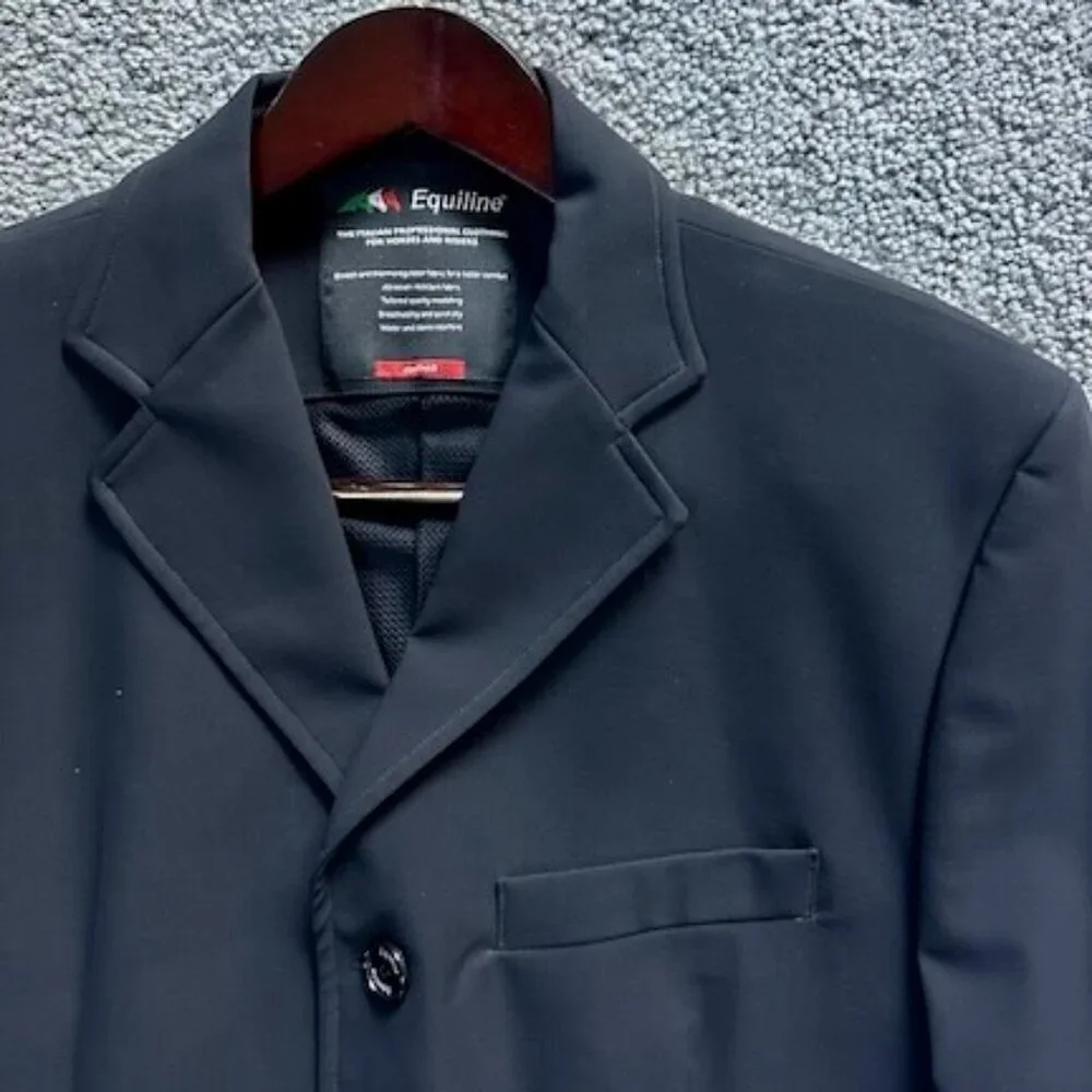 EQUILINE.it RACK – Black men's tailored competition jacket - Italian Sz. 54 -NWT